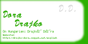 dora drajko business card